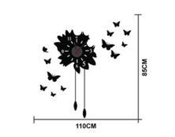 Đồng hồ họa tiết bướm đêm 1