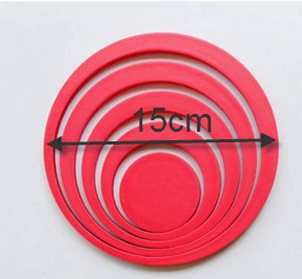 Họa tiết gỗ 3D hình tròn (có màu đỏ, đen, xanh lá, xanh dương , cam , hồng, trắng)