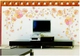 Decal dán tường sắc hoa lãng mạng