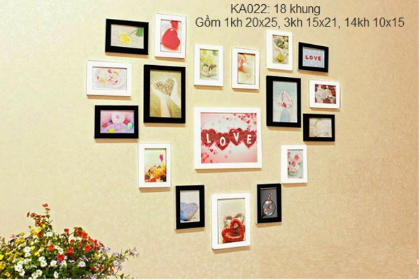 Khung ảnh bộ 18 khung - KA022
