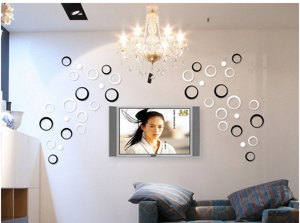 Họa tiết gỗ 3D hình tròn (có màu đỏ, đen, xanh lá, xanh dương , cam , hồng, trắng)