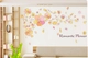 Decal dán tường sắc hoa lãng mạng