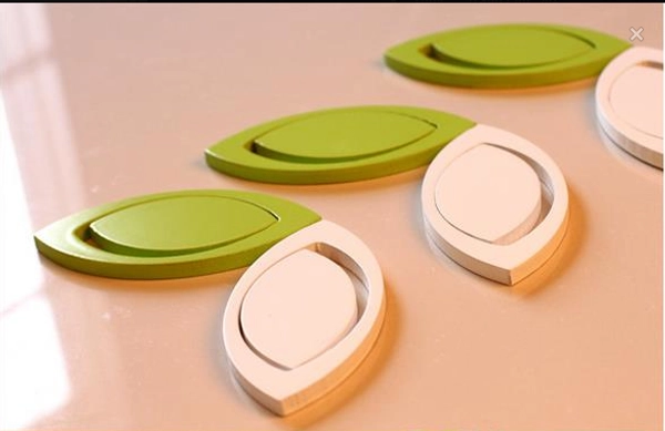 Họa tiết gỗ 3D hình lá (trắng)