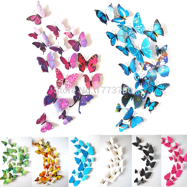 Bướm 3D bộ 12 con