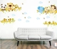 Decal dán tường thú vui đu cây