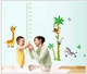Decal dán tường thước đo vườn thú 2