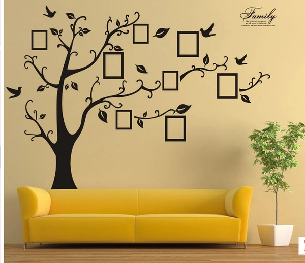 Decal dán tường cây photo 3 size to