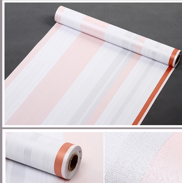 Giấy Decal cuộn sọc hồng đỏ