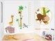 Decal dán tường thước đo vườn thú 2