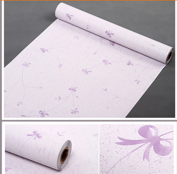 Giấy Decal cuộn nơ tím