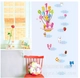 Decal dán tường bong bóng chữ số