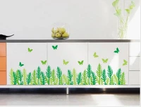 Decal dán chân tường cỏ xanh 3