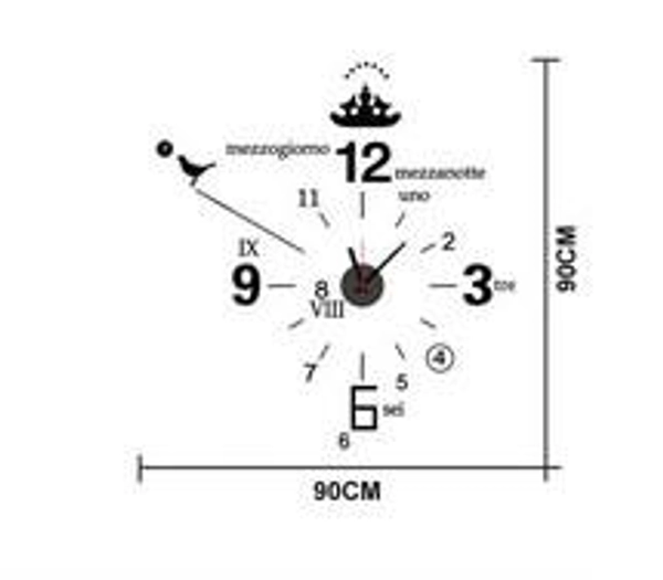 Đồng hồ số đen 2