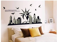 Decal dán tường thành phố đêm dạ quang 5