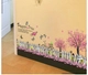 Decal dán chân tường hàng rào hồng