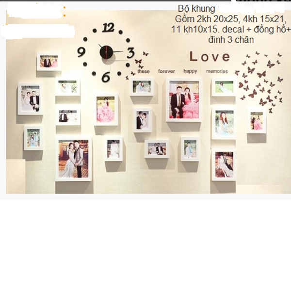 Khung gỗ bộ 17 khung - KG041
