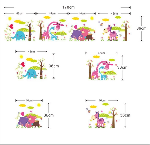 Vườn thú to 13 (dán được 16 kiểu )