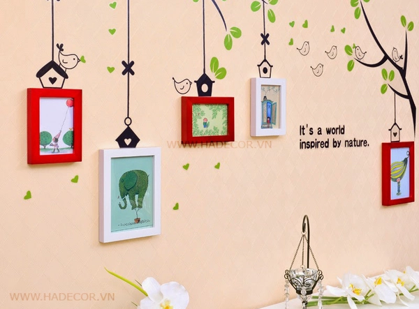 Khung gỗ bộ 5 khung - KG011