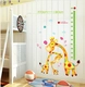 Decal dán tường thước đo gia đình hươu con