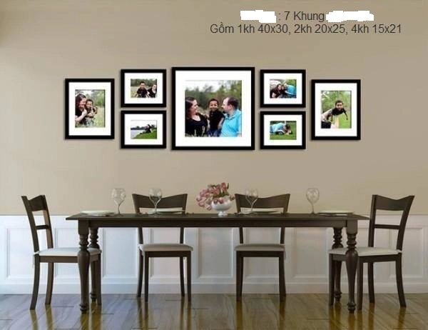 Khung gỗ bộ 7 khung - KG014