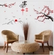 Decal tết dán tường Núi đào tiên