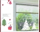 Decal Tĩnh Điện 2 Mặt Cây Thông Noel Dán Kính & Tường Trắng