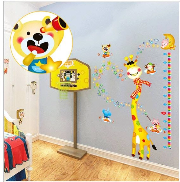 Decal dán tường Thước đo hươu 8