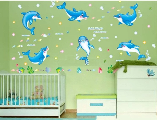 Đàn cá heo xanh 2 