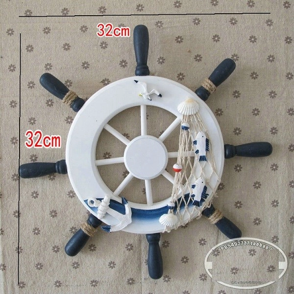 Bánh lái gỗ treo tường