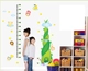 Decal dán tường thước đo chiều cao cây thần tiên xanh