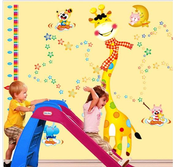 Decal dán tường Thước đo hươu 8