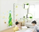 Decal dán tường thước đo chiều cao cây thần tiên xanh