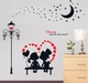 Decal dán tường Tình nhân ngắm trăng