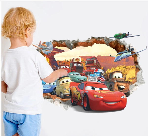 Decal dán tường MC Quee tạo hiệu ứng 3D