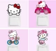 Decal Bộ 10 ổ điện kitty 