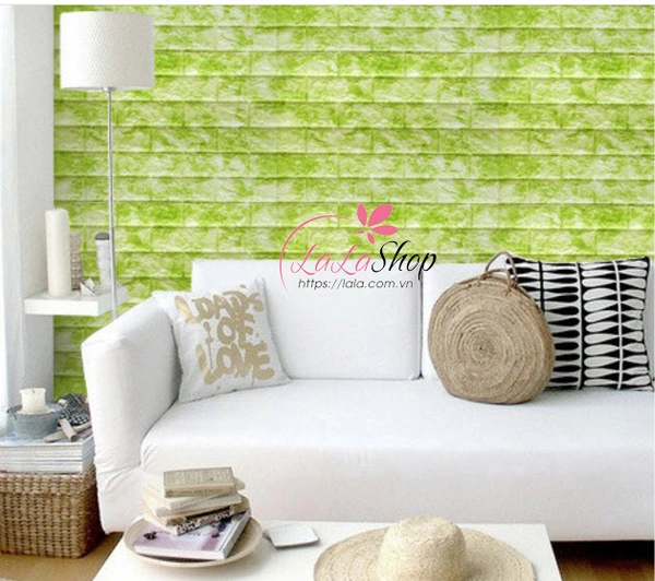 Xốp đá Hàn Quốc miếng nhỏ màu xanh