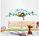 Decal Bé khỉ ngủ ngon hiệu Yoozoo