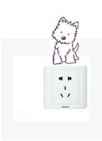 Decal ổ điện cún con 