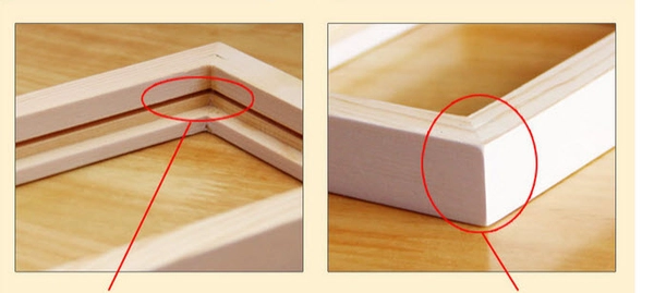 Khung gỗ thông treo tường 15x21