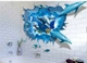 Decal 3D dán tường Cá heo