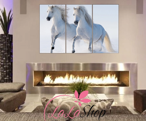 Tranh treo tường đôi ngựa