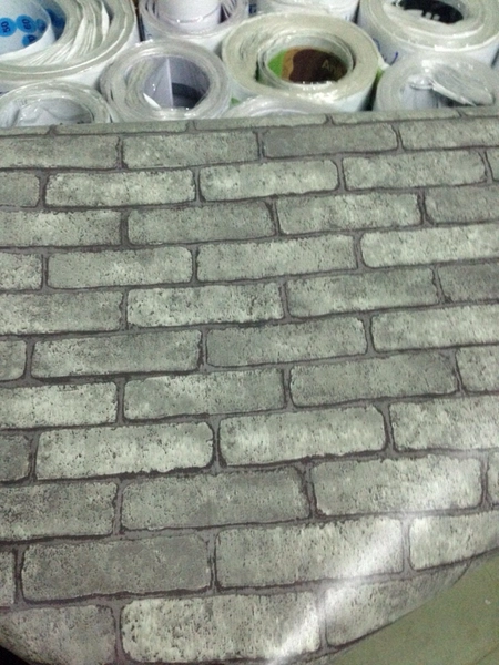 Giấy decal cuộn giả gạch xám đậm