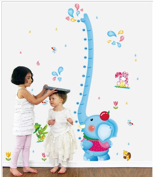 Decal thước đo voi xanh 4