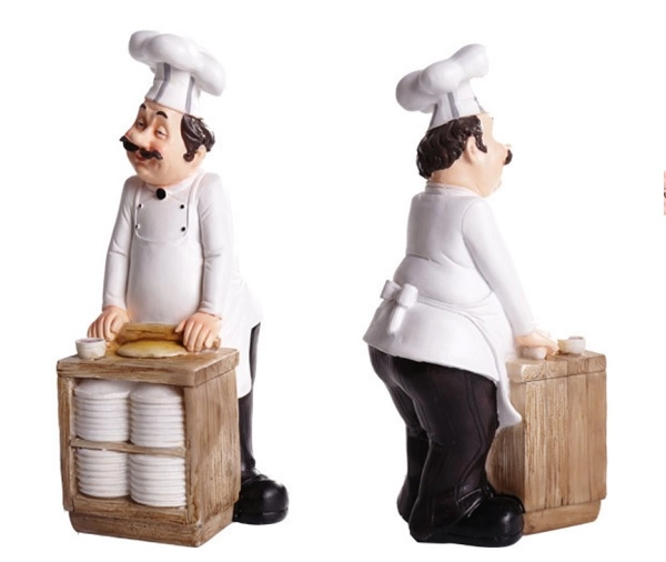 Tượng đầu bếp nấu ăn ngủ gật