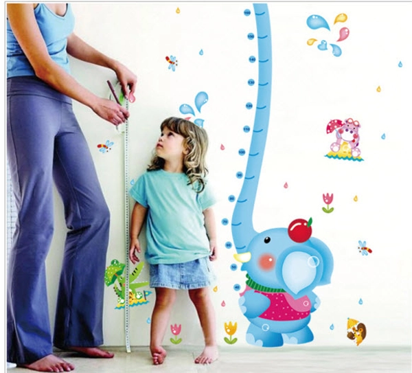 Decal thước đo voi xanh 4