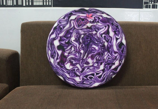 Gối 3D kiwi ruột trắng