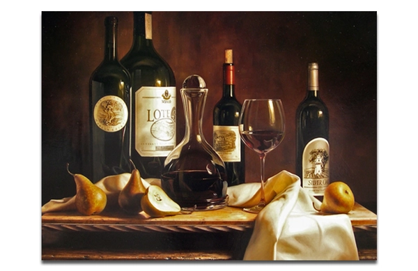 Tranh treo tường bàn rượu nghệ thuật