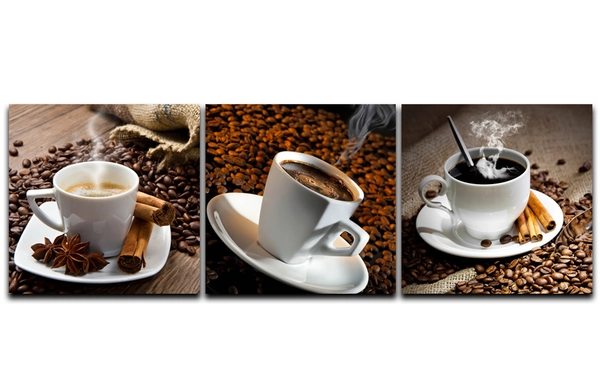 Tranh treo tường ba tách coffee