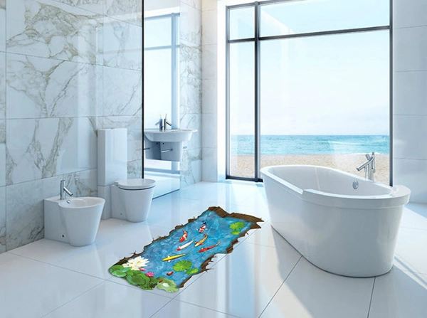 Hồ sen tạo cảm giác 3d 3