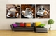 Tranh treo tường ba tách coffee